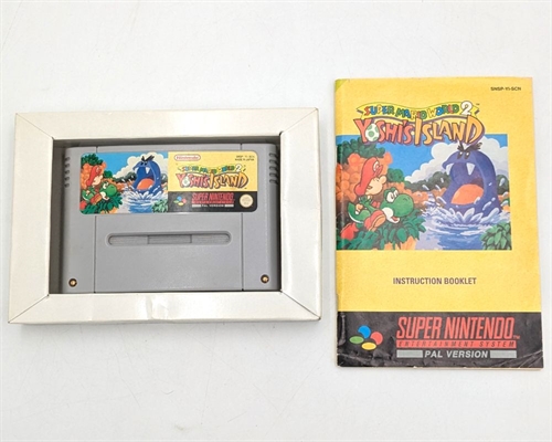 Super Mario World 2 Yoshi\'s Island - Komplet i Æske - SNES - (SCN) (B Grade) (Genbrug)